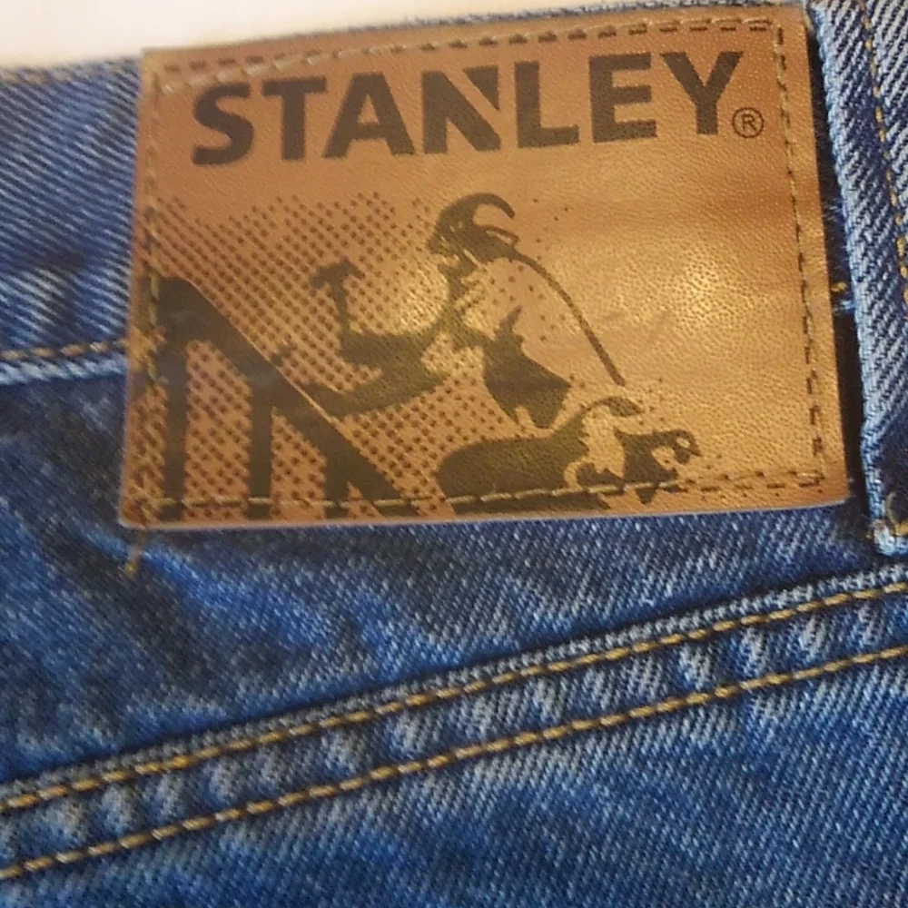 Stanley Straight Leg Denim Blue Jeans 38/30 EUC
